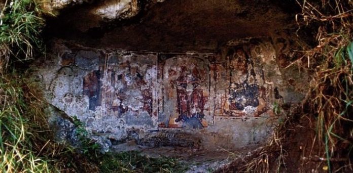 affreschi grotta Drapia