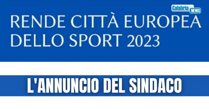 rende candidata a città europea dello sport 2023