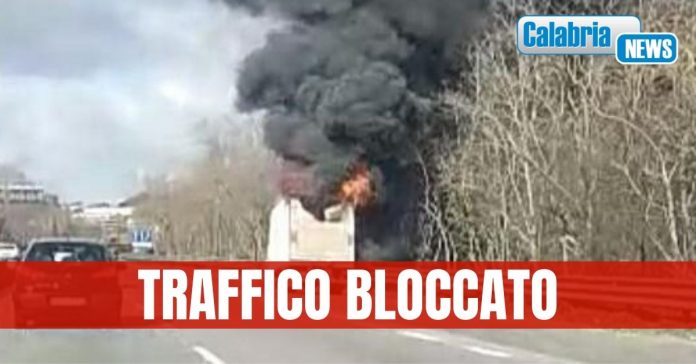 Camion fiamme pizzo
