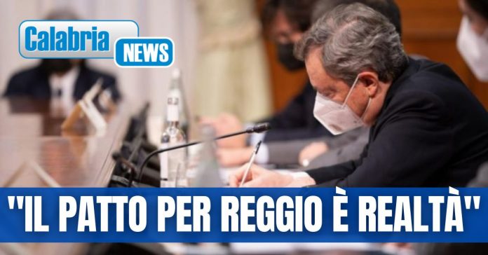 Draghi firma Il Patto per Reggio Calabria