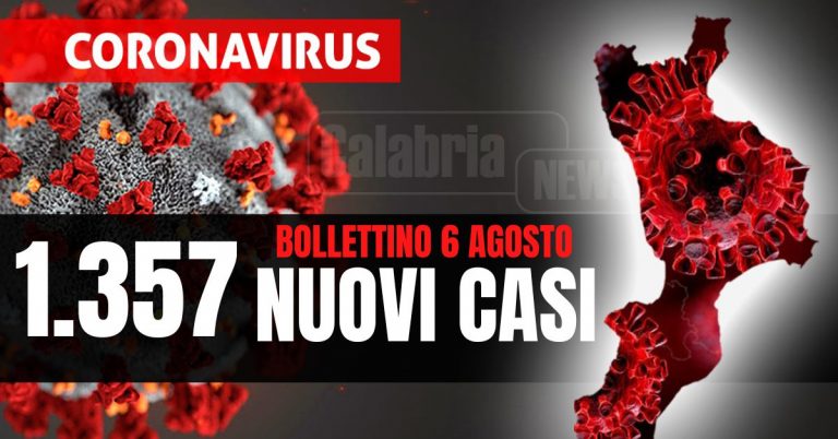 Covid Calabria: Una vittima nel Catanzarese, ricoveri a +3 stabili le intensive. Positivo un tampone su tre