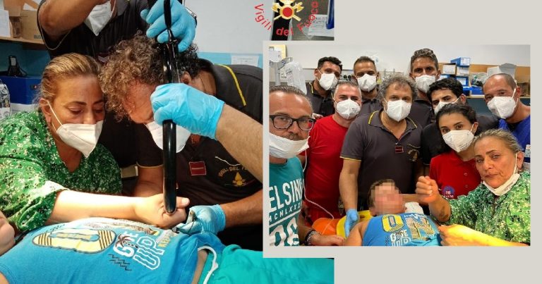 Cade in bici: delicata cooperazione medici-VVF su bambino in vacanza