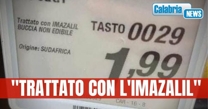 Limoni trattati con trattata con IMAZALIL