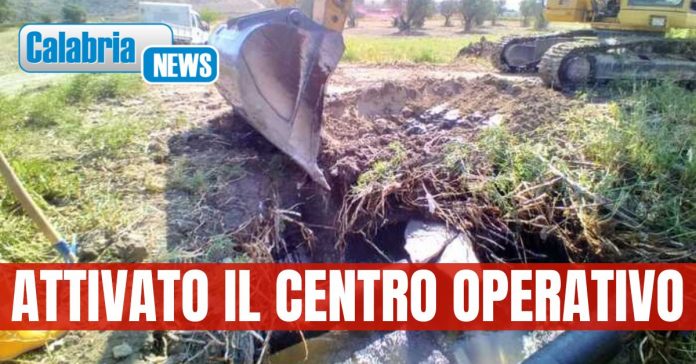 Rottura condotta idrica Crotone