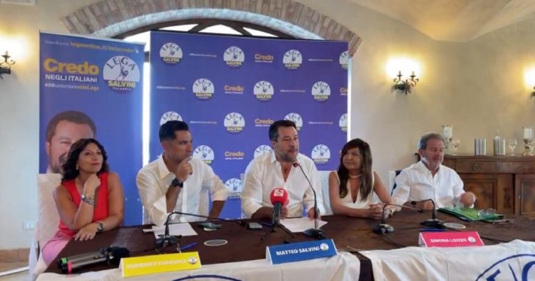 Elezioni, Salvini: “Obiettivo Lega Calabria? 4 parlamentari”