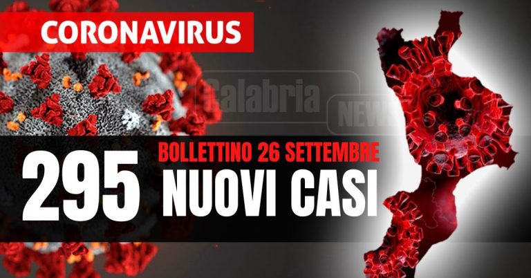 Covid Calabria: Due morti, su ricoveri (+2) e intensive (+1). Pochi tamponi 1.772 e tasso positività al 16,6%