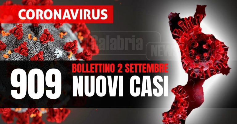 Covid Calabria: Quattro morti, intensive stabili e ricoveri a -3. Esaminati 4.831 tamponi, tasso positività al 18,82%