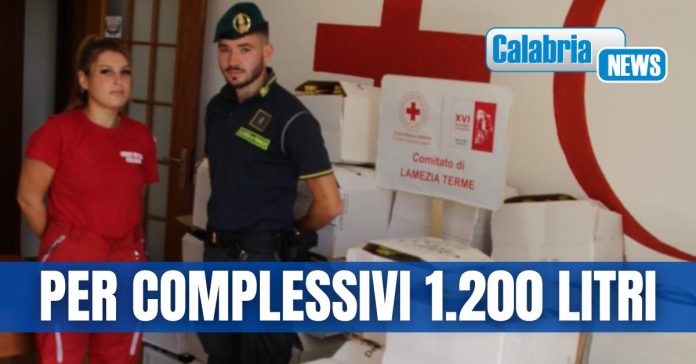 Donazione GdF Lamezia a Croce rossa italiana