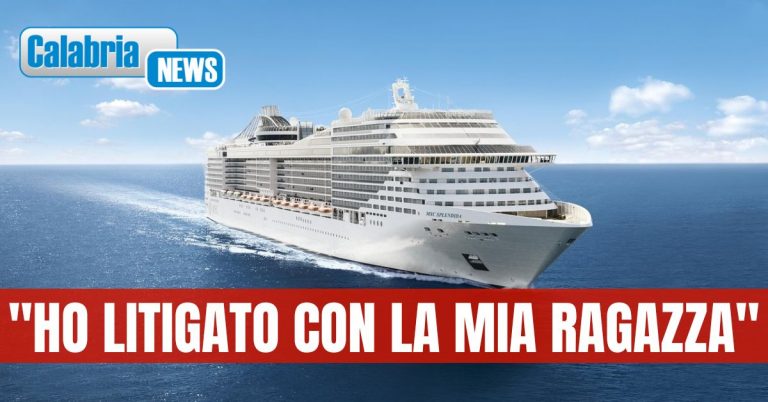 Ballerino 24enne si getta in mare al largo della Calabria da una nave da crociera: tratto in salvo dopo 40 minuti