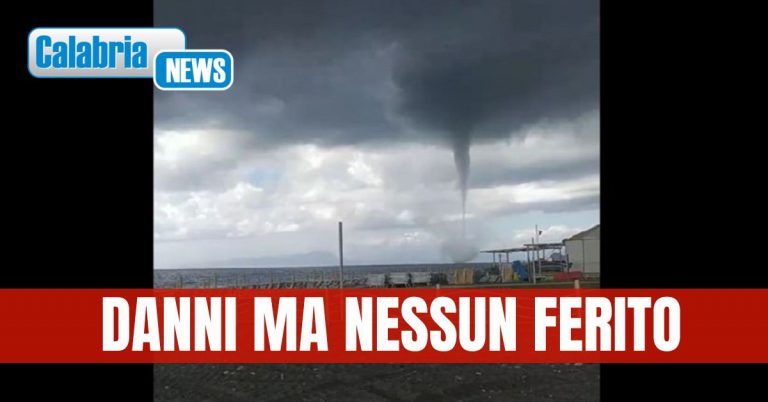 VIDEO-Maltempo: tromba d’aria nel cosentino, colpito in particolare il territorio di Tortora