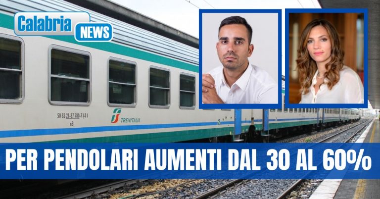 Rincaro biglietti regionali Trenitalia in Calabria