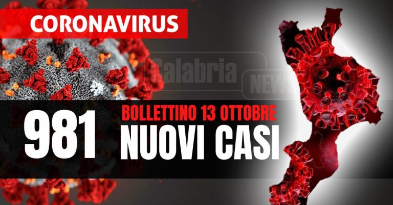 Covid Calabria: due vittime, calano ricoveri (-5) e intensive (-1). Tasso positività al 21,7%