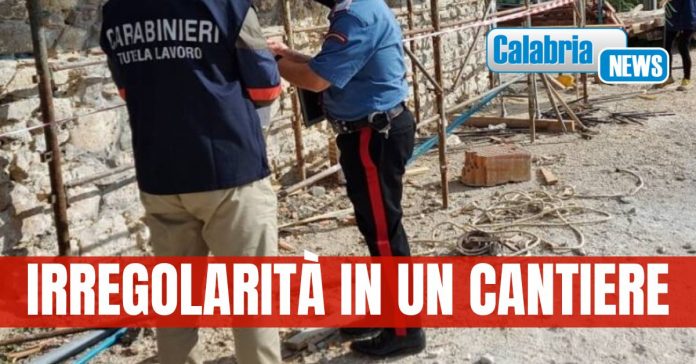 Irregolarità cantiere Reggio Calabria
