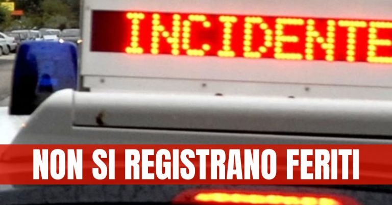 Incidente nella galleria Sansinato direzione Catanzaro: due auto coinvolte