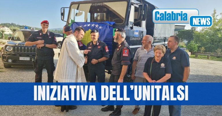 Soveria Mannelli, Carabinieri del Reggimento MSU porteranno generi alimentari e beni di prima necessità in Kosovo