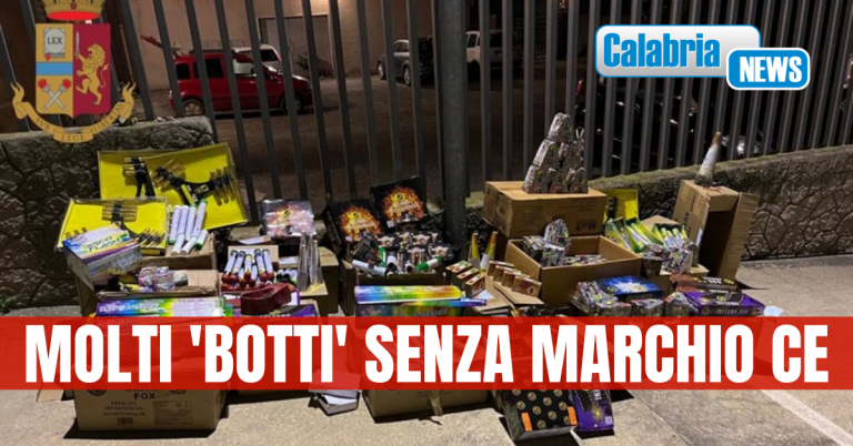 Oltre un quintale di ‘botti’ illegali sequestrati dalla polizia nel Vibonese, tre persone denunciate