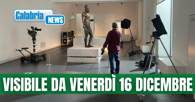 A palazzo Campanella presentato in anteprima il docufilm “Bronzi di Riace – Il tesoro ritrovato”