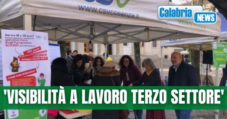 Sarà la città di Cosenza la capitale italiana del volontariato 2023. Presidente Csv: siamo fieri
