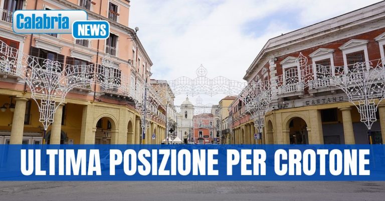 Classifica “Qualità della vita”: sprofondano tutte le province della Calabria
