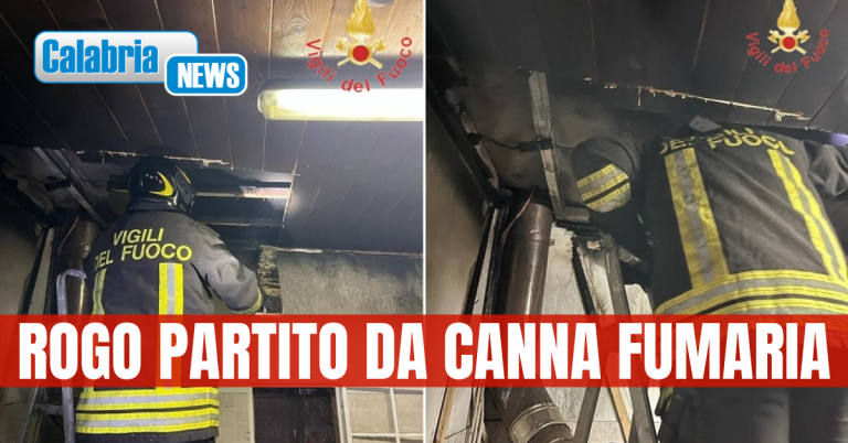 Incendio divampa in abitazione nel Catanzarese: proprietaria e familiari riescono a mettersi al sicuro