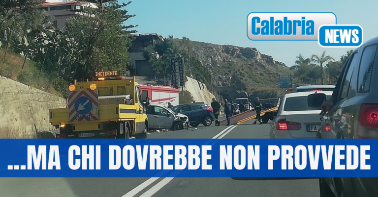 Tanti incidenti stradali sulla SS 106 a Capo D’Armi di Lazzaro, Ancadic: è urgente la regimentazione idraulica
