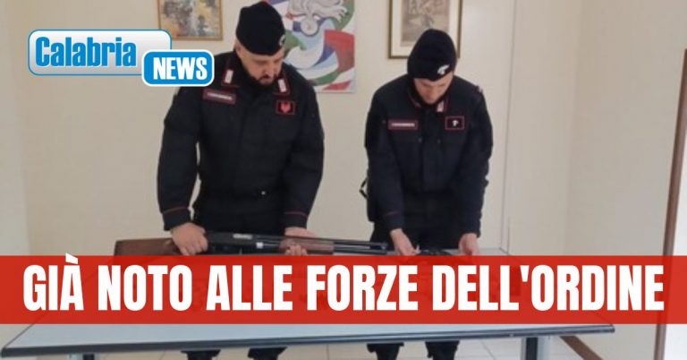 Armi: nascondeva pistola e fucile in un capanno, arrestato