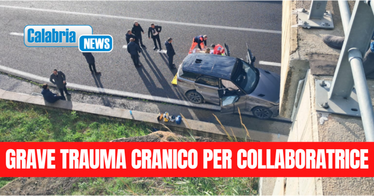 Auto con a bordo il presidente Occhiuto e figlio si schianta su guardrail A2 tra Pizzo e Lamezia Terme