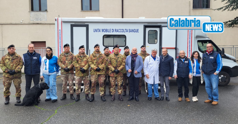 Catanzaro, donazione sangue: Si rinnova l’impegno di solidarietà del Comando Militare Esercito “Calabria”