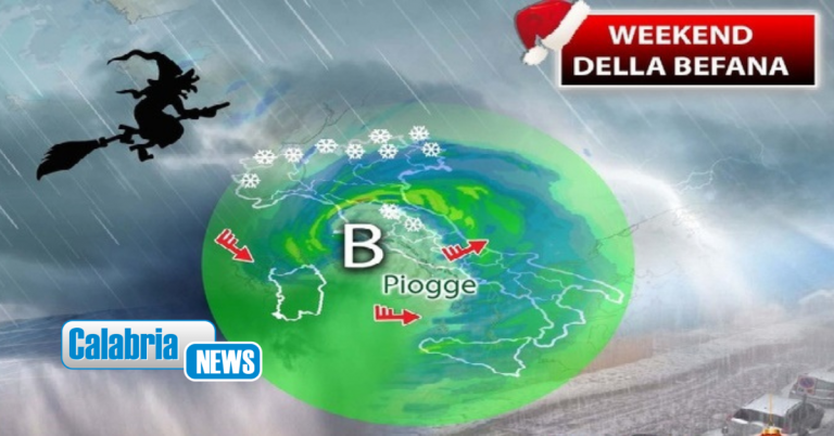 Meteo Italia, la Befana porta nubifragi, vento e freddo. Tempo in peggioramento anche al Sud