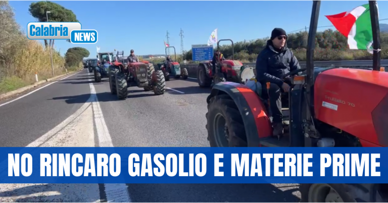 Protesta agricoltori, centinaia di trattori in strada anche in Calabria contro le politiche Ue