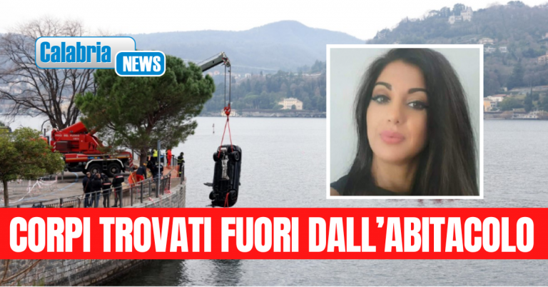 Auto nel lago di Como: Morgan Algeri e la calabrese Tiziana Tozzo hanno provato a salvarsi in ogni modo