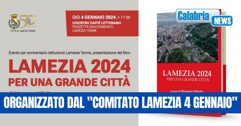 Evento per l’anniversario dell’istituzione di Lamezia Terme: il 4 Gennaio dalle 17.00 presso il Chiostro Caffè Letterario