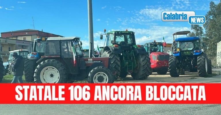 Continua la protesta degli agricoltori in Calabria