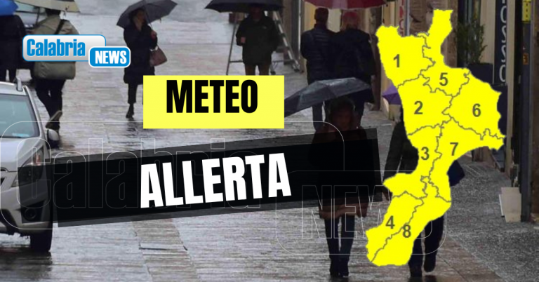 Sarà un mercoledì di maltempo sulla Calabria: previsti temporali, possibili grandinate e venti forti
