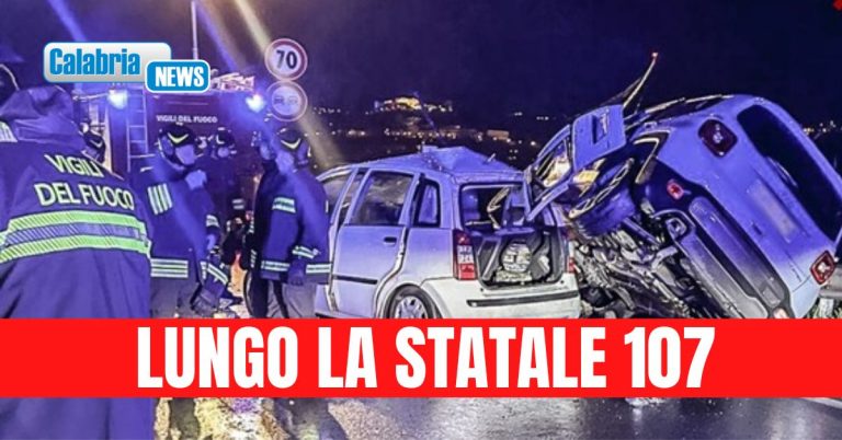 Scontro tra due auto a Cosenza: un morto e due feriti