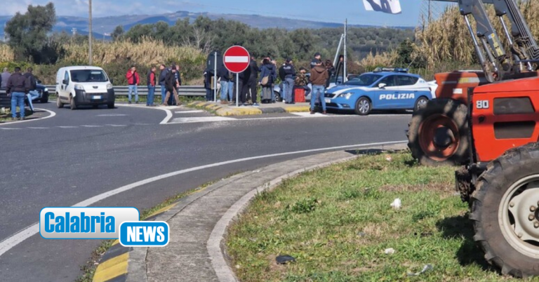 Protesta trattori: Prosegue la mobilitazione di agricoltori e allevatori, presidio stradale a Rosarno
