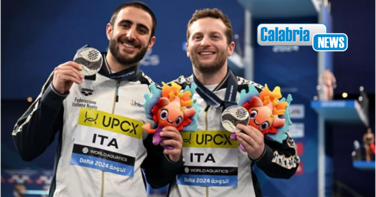Mondiali tuffi 2024, medaglia d’argento per il calabrese Giovanni Tocci e Lorenzo Marsaglia