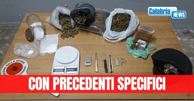 Mesoraca, trovato in possesso di quasi 2 kg di sostanza stupefacente di vario genere: arrestato un 39enne