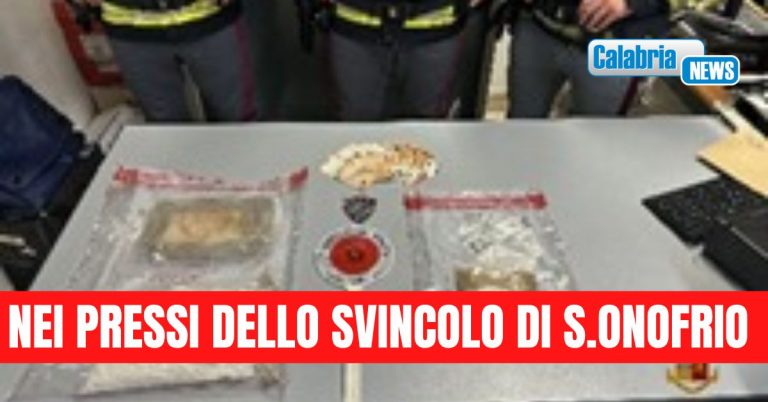 In autostrada con circa 2 kg di cocaina: arrestato dalla Polizia Stradale