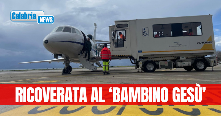 Volo salva vita dell’Aeronautica da Reggio Calabria a Roma per una ragazzina di 14 anni
