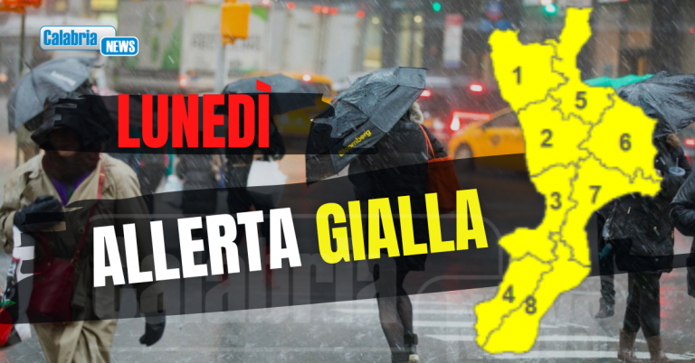 Meteo Calabria, torna il maltempo: attenzione ai venti da forti a burrasca, possibili mareggiate