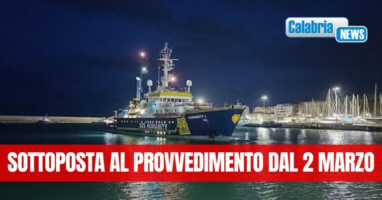Il Tribunale di Crotone sospende il fermo della Humanity 1