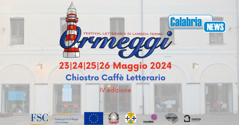 Dal 23 al 26 maggio torna “Ormeggi–Festival Letterario di Lamezia Terme”