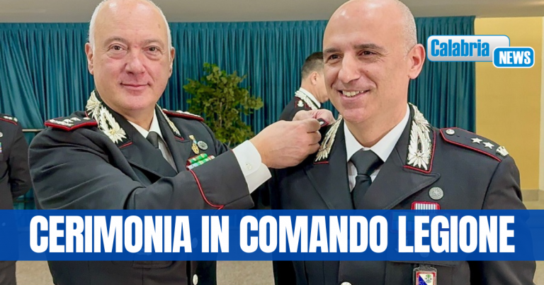 Catanzaro, Gen. Div. Salsano consegna stella a cinque ufficiali promossi al grado di Colonnello