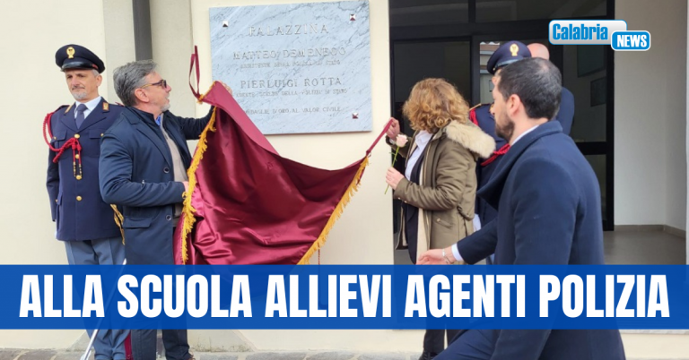 Vibo Valentia, cerimonia in memoria dell’Assistente Matteo Demenego e dell’Agente Scelto Pierluigi Rotta
