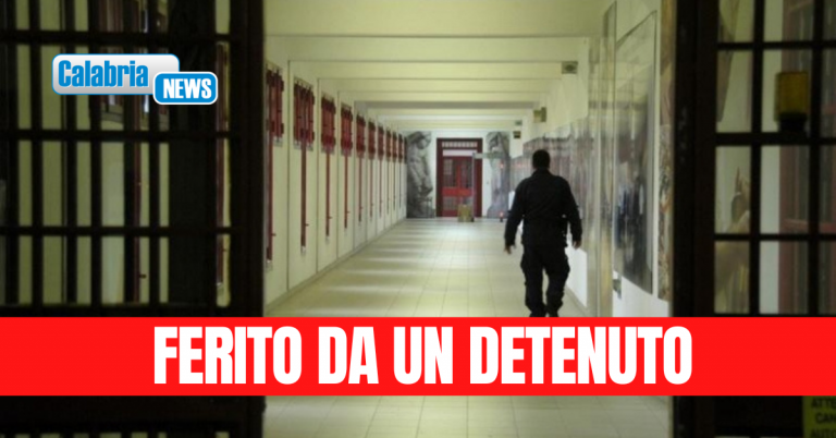 Vibo Valentia, agente in servizio nel carcere colpito in testa con una bomboletta di gas