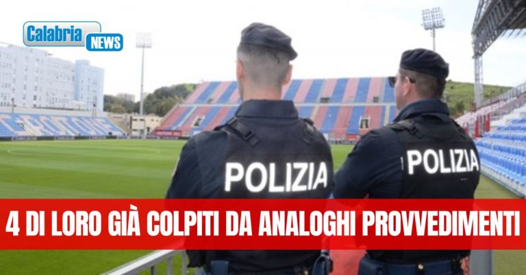 Incontro di calcio Crotone-Messina: 14 tifosi siciliani colpiti da provvedimento di D.A.SPO