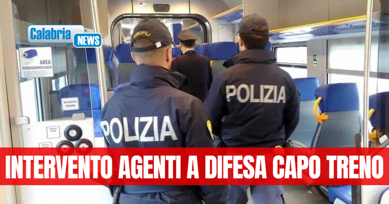 Aggredisce due poliziotti su un Intercity: arrestato 27enne a Villa San Giovanni