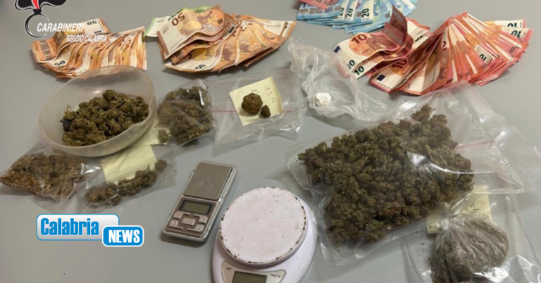 Reggio Calabria, detenzione e spaccio: carabinieri arrestano giovane in flagranza di reato