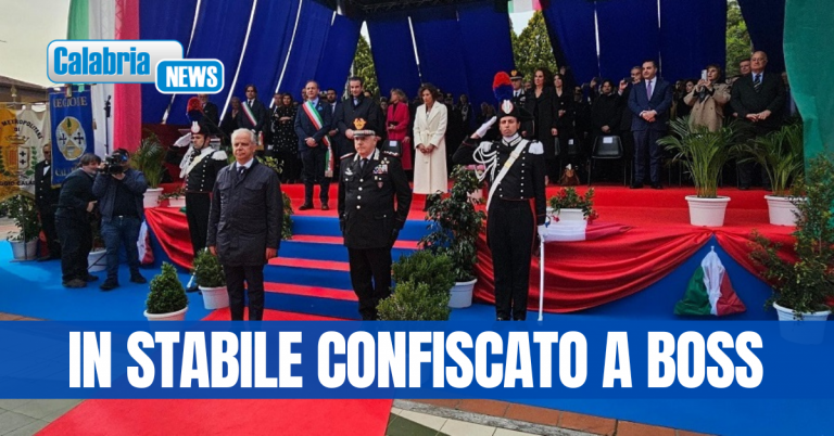 FOTO-Santo Stefano d’Aspromonte, Piantedosi e Luzi inaugurano la nuova caserma dei carabinieri